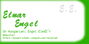elmar engel business card